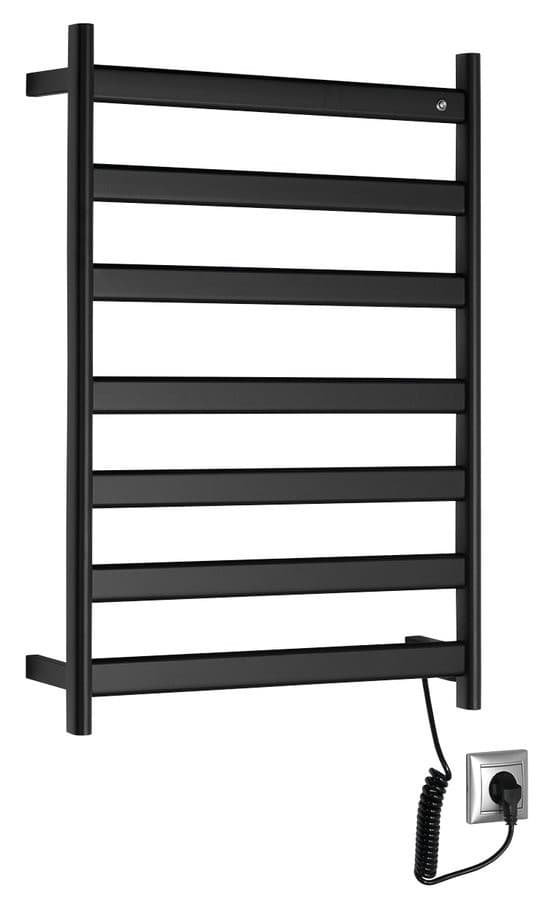 ELIAS elektryczna suszarka na ręczniki 490x730x110 mm, 105 W, czarny mat