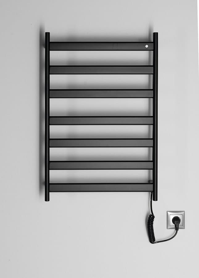 ELIAS elektryczna suszarka na ręczniki 490x730x110 mm, 105 W, czarny mat