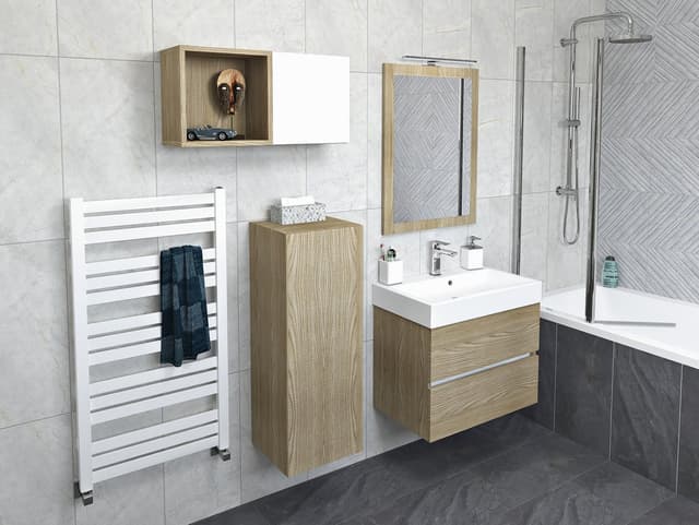 ESPACE szafka 35x94x22cm, 1 drzwiczki, lewa/prawa, wiąz Bardini