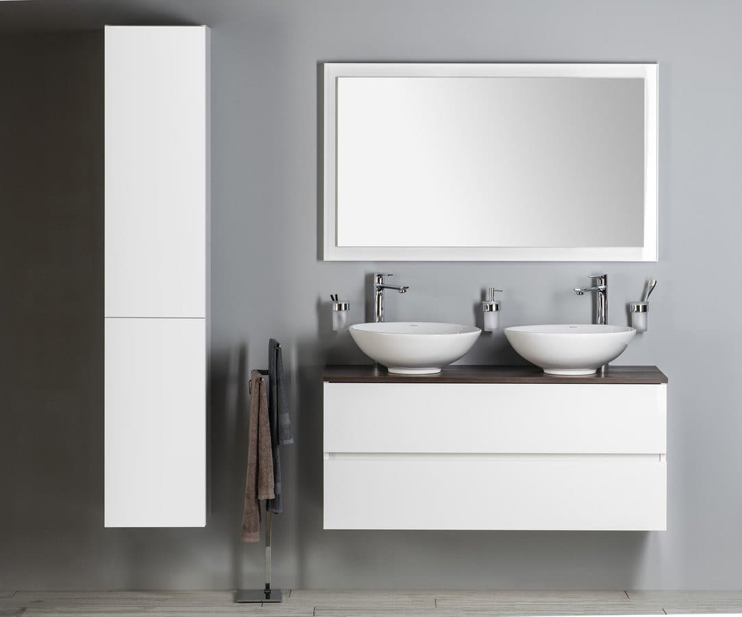 ESPACE słupek wysoki, 35x172x32cm, 2 drzwiczki, lewy/prawy, biała połysk