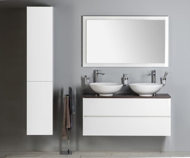 ESPACE słupek wysoki, 35x172x32cm, 2 drzwiczki, lewy/prawy, biała połysk