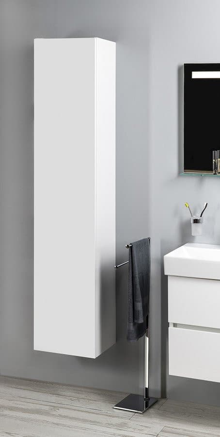 ESPACE słupek wysoki 35x172x32cm, 1 drzwczki, lewy/prawy, biały połysk