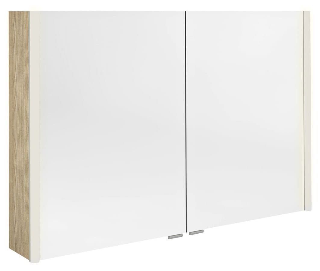 ALIX szafka z lustrem, oświetlenieLED 106x70x17,5cm, wiąz Bardini