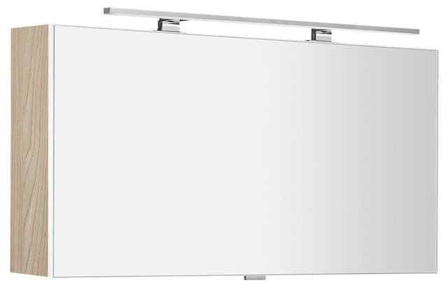 CLOE szafka z lustrem z oświetleniem LED, 100x50x18cm, wiąz Bardini