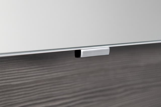 CLOE szafka z lustrem z oświetleniem LED, 100x50x18cm, dąb srebrny