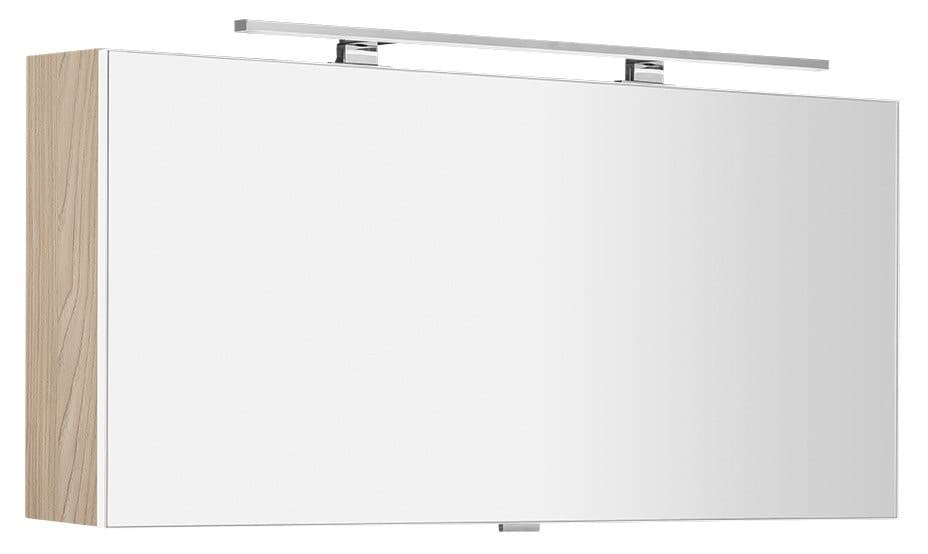 CLOE szafka z lustrem z oświetleniem LED, 120x50x18cm, wiąz Bardini
