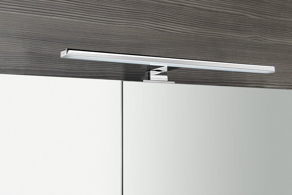 MIRRÓ szafka z lustrem z oświetleniem LED, 80x70x16cm, wiąz Bardini