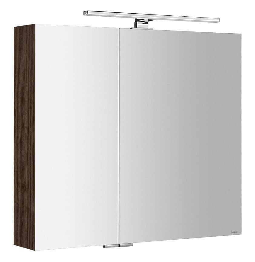 MIRRÓ szafka z lustrem z oświetleniem LED, 80x70x16cm, sosna rustykalna