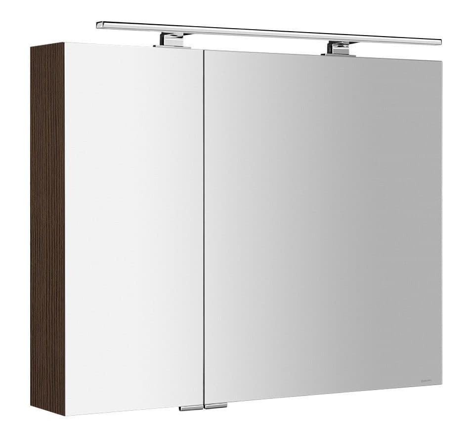 MIRRÓ szafka z lustrem z oświetleniem LED, 90x70x16cm, sosna rustykalna