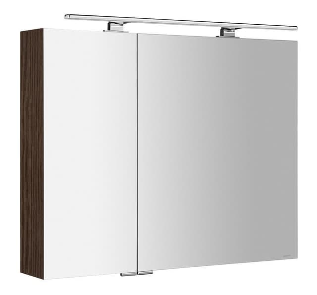 MIRRÓ szafka z lustrem z oświetleniem LED, 90x70x16cm, sosna rustykalna