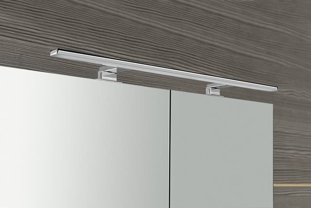 MIRRÓ szafka z lustrem z oświetleniem LED, 100x70x16cm, wiąz Bardini