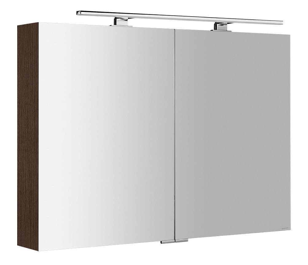 MIRRÓ szafka z lustrem z oświetleniem LED, 100x70x16cm, sosna rustykalna