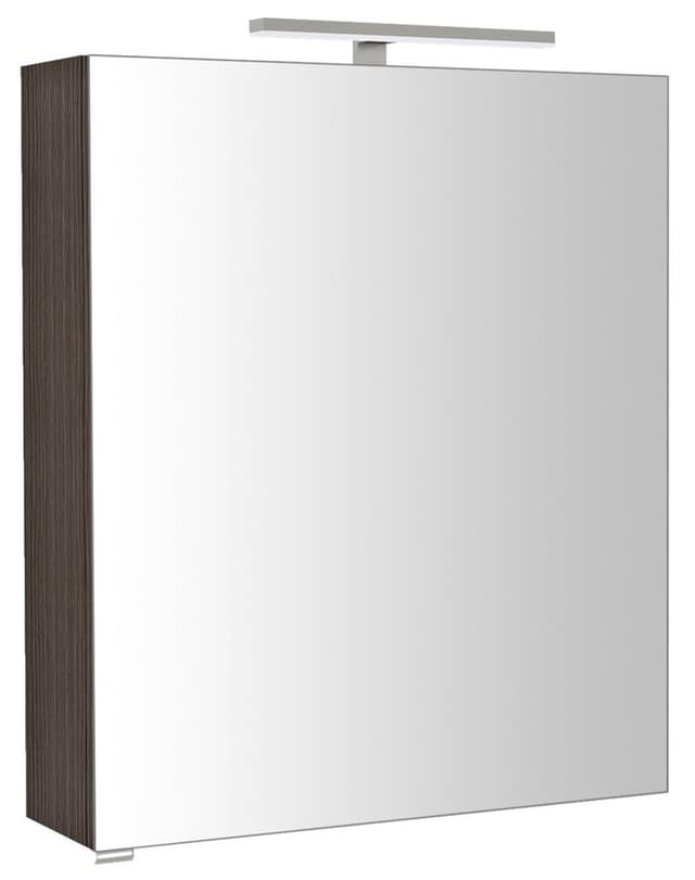 RIWA szafka z lustrem, oświetlenie LED, 60x70x17cm, sosna rustykalna