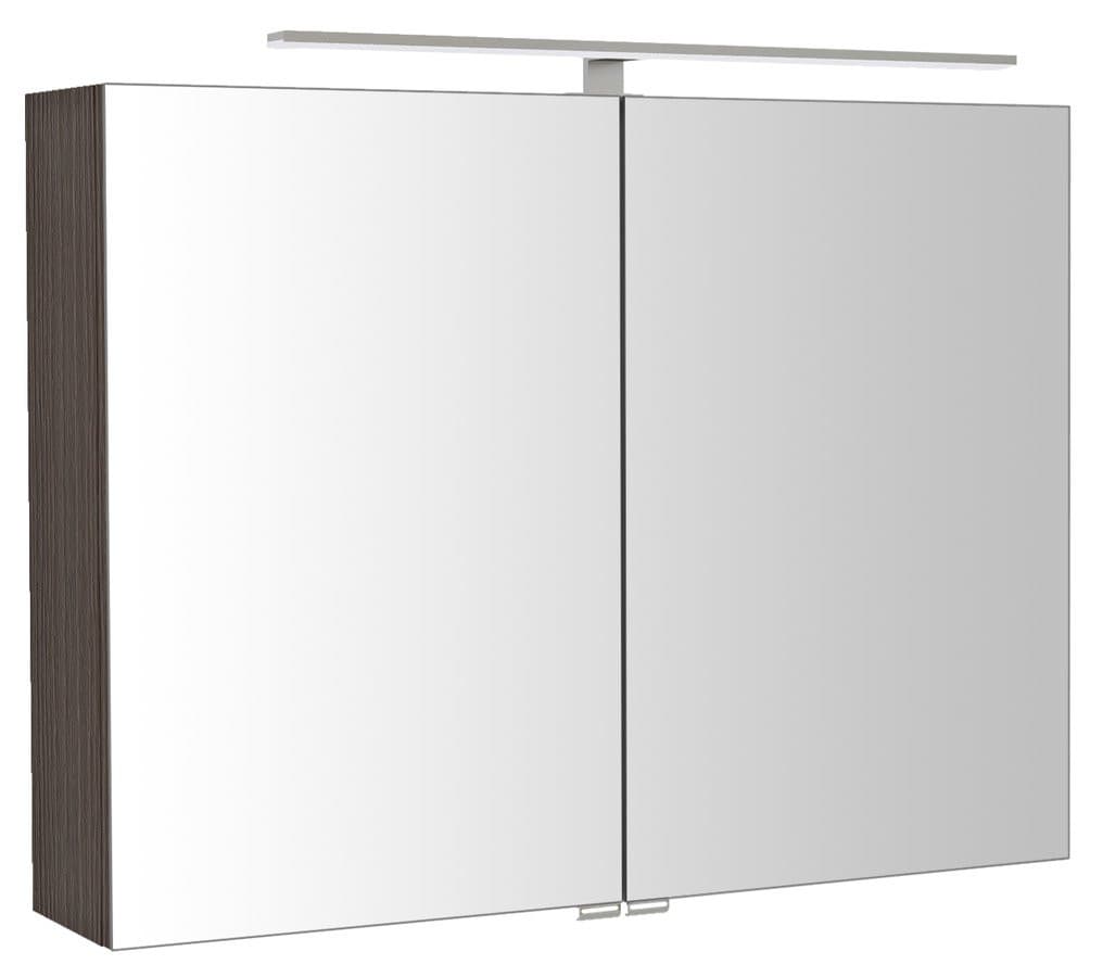 RIWA szafka z lustrem, oświetlenie LED, 81x70x17cm, sosna rustykalna