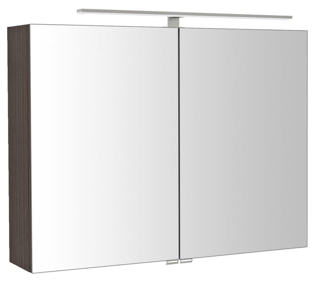 RIWA szafka z lustrem, oświetlenie LED, 81x70x17cm, sosna rustykalna