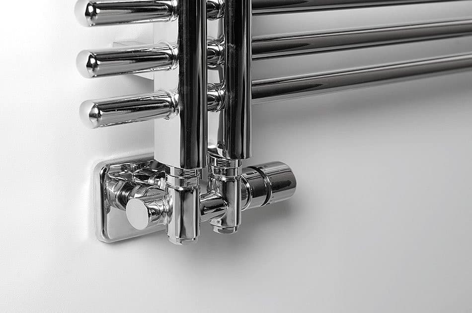 TWIN COMBI zestaw przyłączeniowy zespolony termostatyczny, prawy, chrom