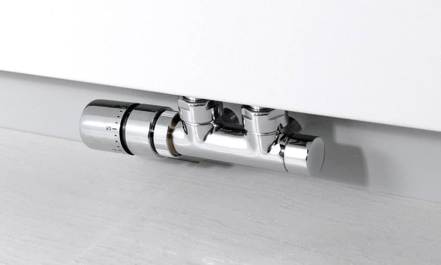 TWIN zestaw przyłączeniowy zespolony termostayczny, lewy, chrom