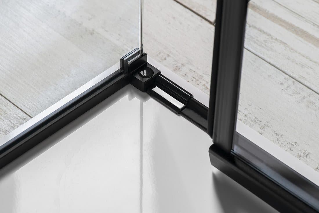 ALTIS BLACK prostokątna kabina prysznicowa 1200x900 mm, wariant L/P