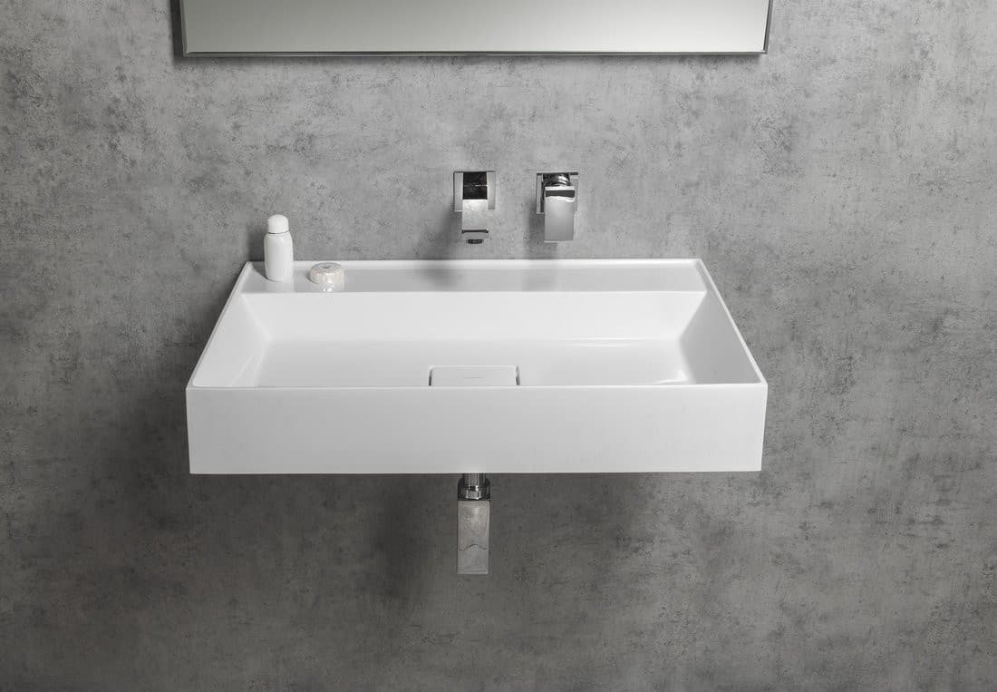 GODIVA umywalka kompozytowa 68x44cm, bez otworu na baterię, biały