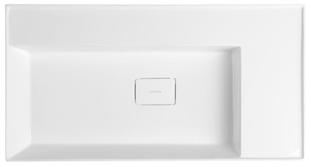 GODIVA umywalka kompozytowa 83x44cm, bez otworu na baterię, biały