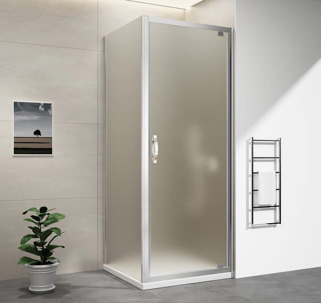 SIGMA SIMPLY kabina prysznicowa 900x800mm, drzwi obrotowe, L/P, szkło Brick