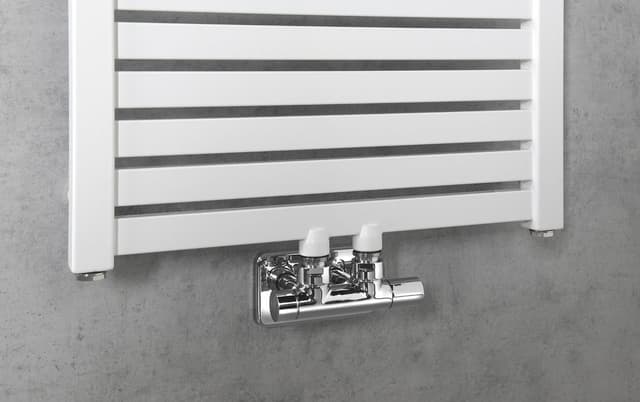 TONDI grzejnik łazienkowy 450x1330 mm, podłączenie centralne, biały