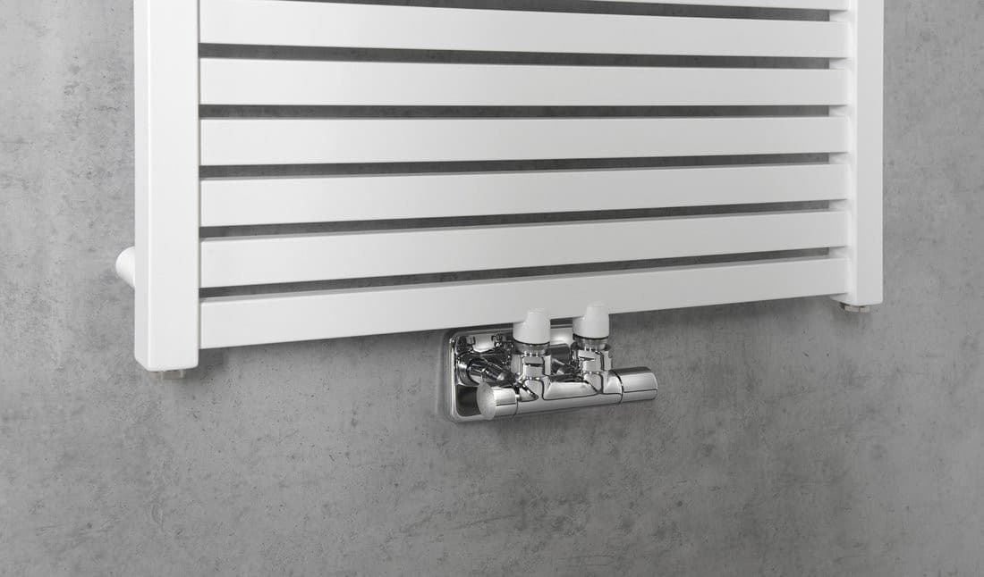 TONDI grzejnik łazienkowy 600x1330 mm, podłączenie centralne, biały
