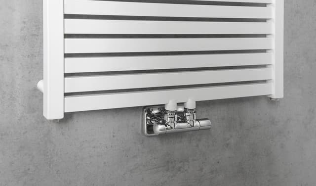 TONDI grzejnik łazienkowy 600x1330 mm, podłączenie centralne, biały