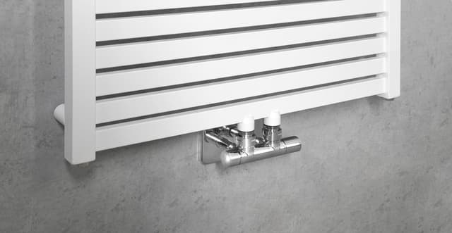 TONDI grzejnik łazienkowy 600x1690 mm, podłączenie centralne, biały