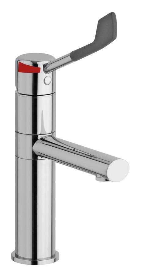 LEA bateria umywalkowa wysoka, obrotowa wylewka, Dźwignia medyczna, chrom