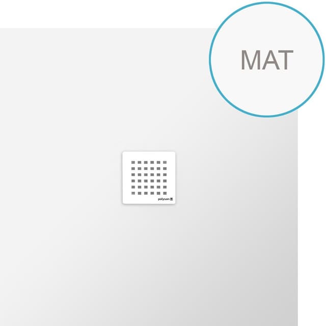 FLEXIA brodzik kompozytowy z możliwością docinania 100x100cm, biały mat