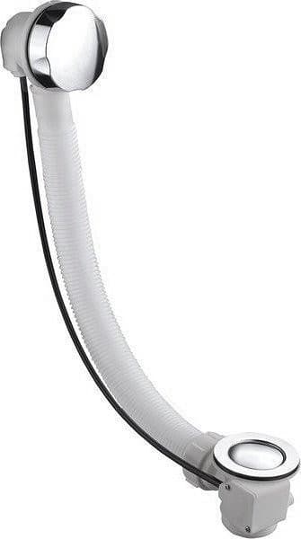 Zestaw odpływowy, korek automatyczny, długość 730mm, bez syfonu, mosiądz/chrom