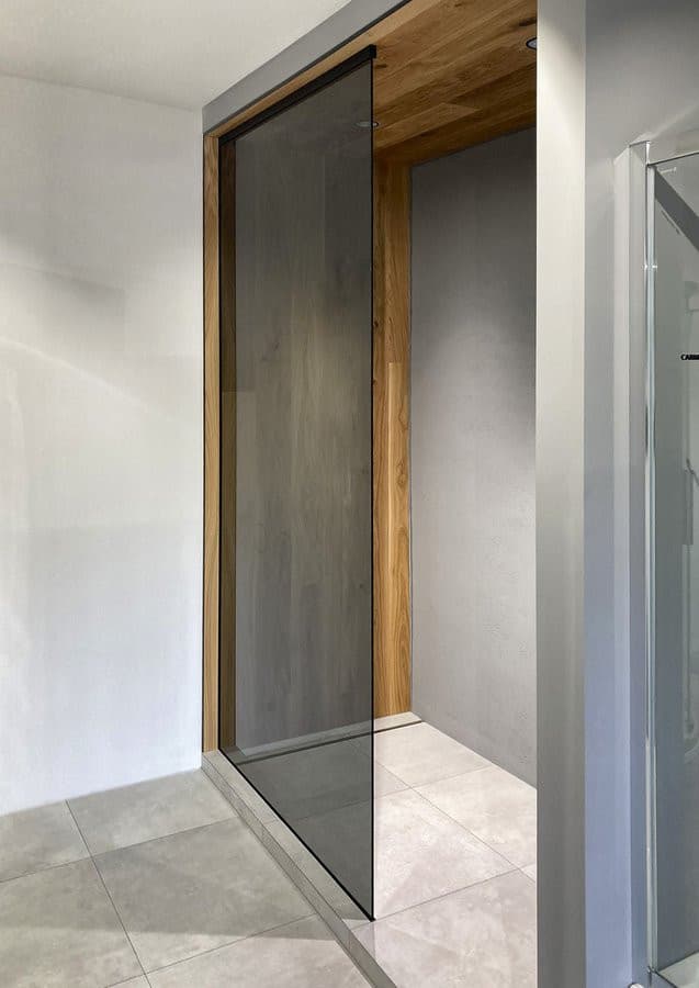 ARCHITEX Zestaw do montażu szkła, podłoga/ściana/sufit, maksymalna szerokość 1600mm, czarny mat