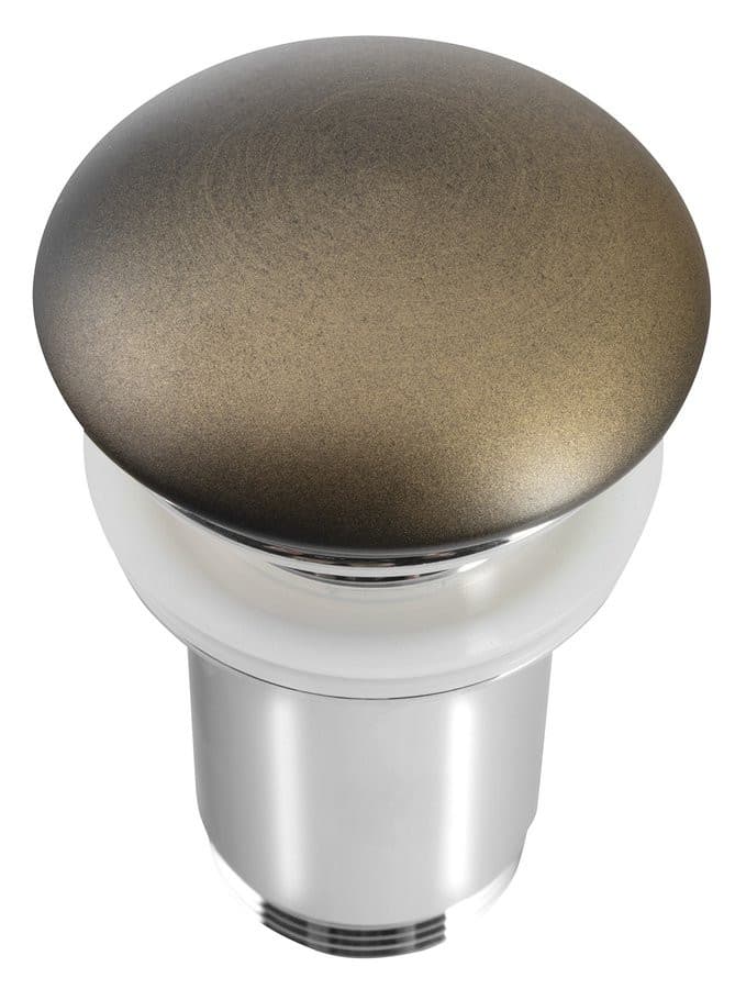PRIORI korek umywalkowy 5/4“, klik-klak, korek ceramiczny, 10-50mm, brąz