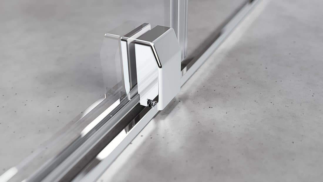 ROLLS kabina prysznicowa 1300x900 mm, wariant L/R, szkło czyste