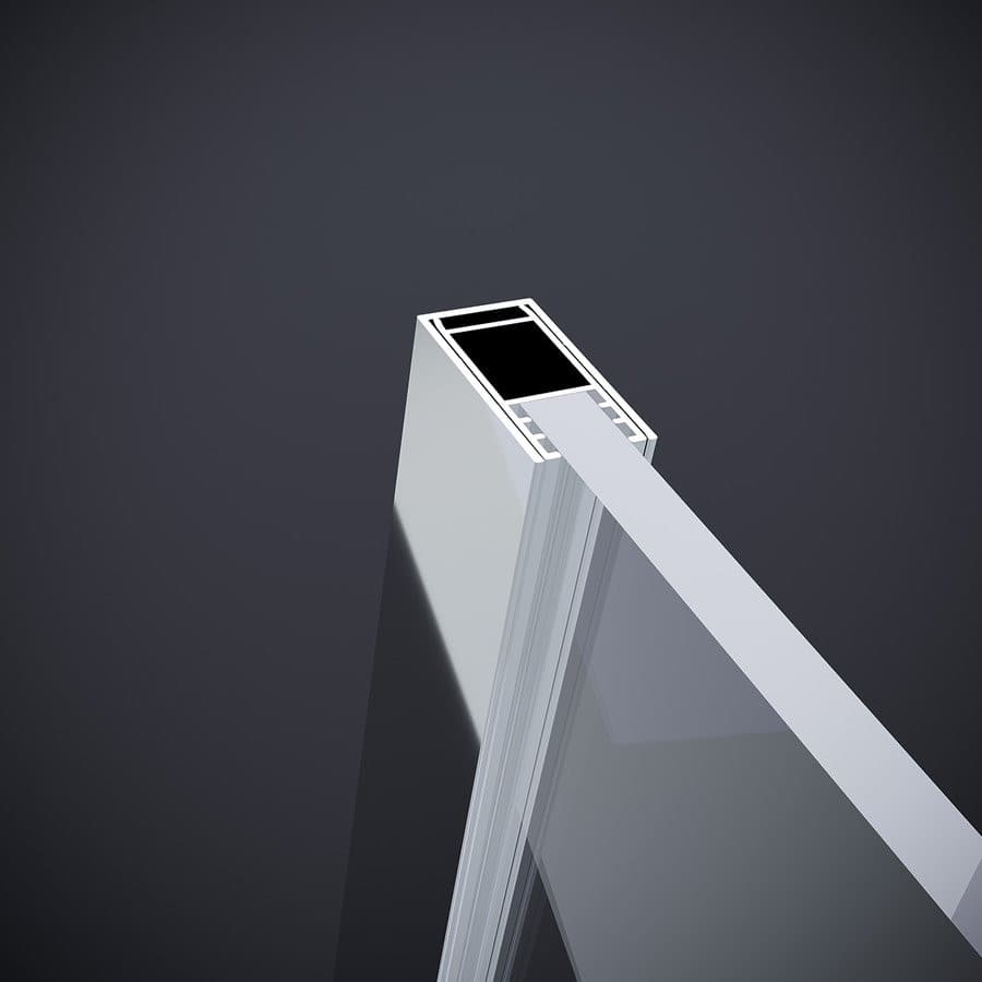 ROLLS kabina prysznicowa 1400x800 mm, wariant L/R, szkło czyste