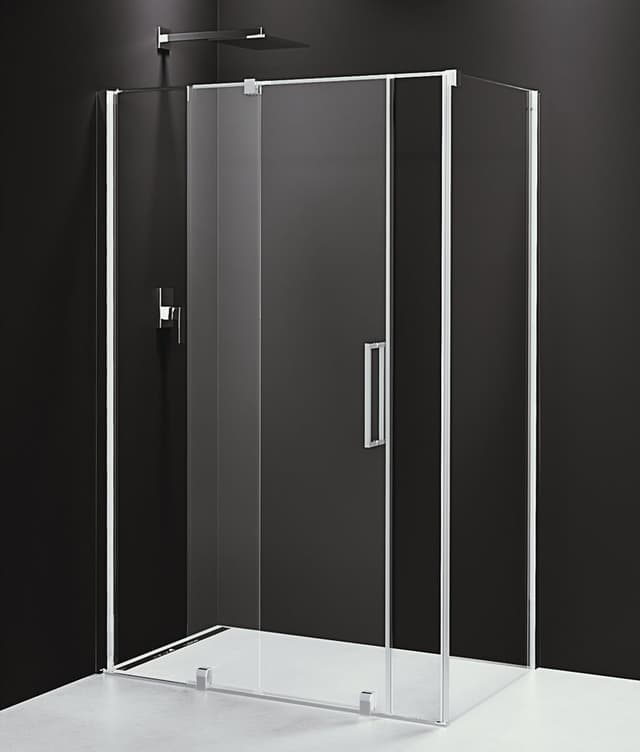ROLLS kabina prysznicowa 1400x900 mm, wariant L/R, szkło czyste