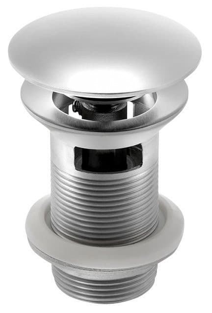 MINIMAL korek umywalkowy, klik-klak, 5/4'', duży grzybek, stal nierdzewna mat