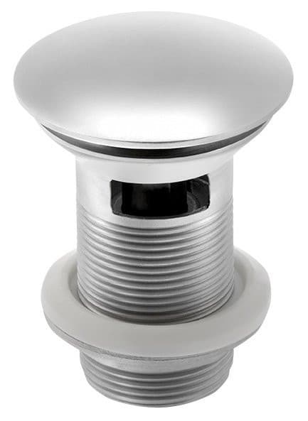 MINIMAL korek umywalkowy, klik-klak, 5/4'', duży grzybek, stal nierdzewna mat