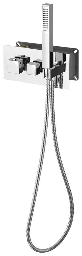 LATUS bateria prysznicowa podtynkowa termostatyczna, słuchawka prysznicowa, 2/3 wyjścia, chrom