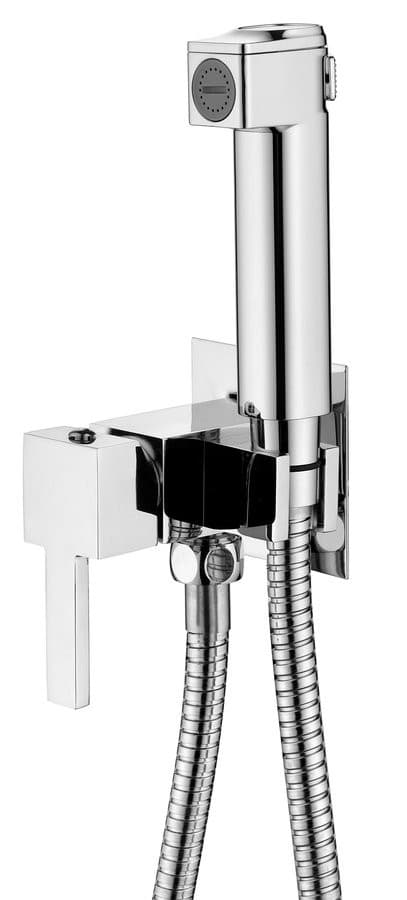 Bateria bidetowa podtynkowa ze słuchawką bidetową i wężem, chrom