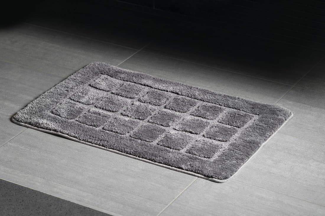 DELHI dywanik łazienkowy 50x80cm antypoślizgowa, 100% polyester, ciemnoszary