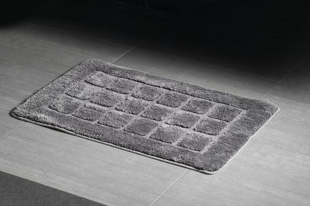 DELHI dywanik łazienkowy 50x80cm antypoślizgowa, 100% polyester, ciemnoszary