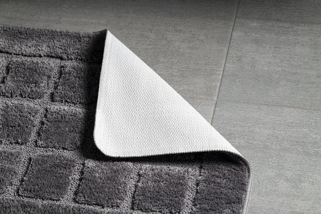 DELHI dywanik łazienkowy 50x80cm antypoślizgowa, 100% polyester, ciemnoszary