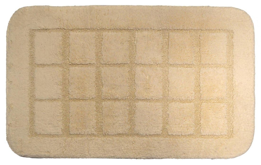 DELHI dywanik łazienkowy 50x80cm antypoślizgowa, 100% polyester, beżowy