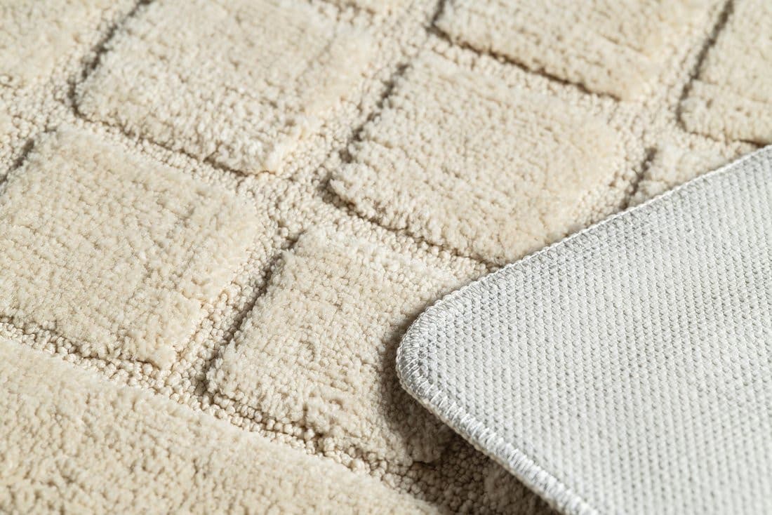 DELHI dywanik łazienkowy 50x80cm antypoślizgowa, 100% polyester, beżowy