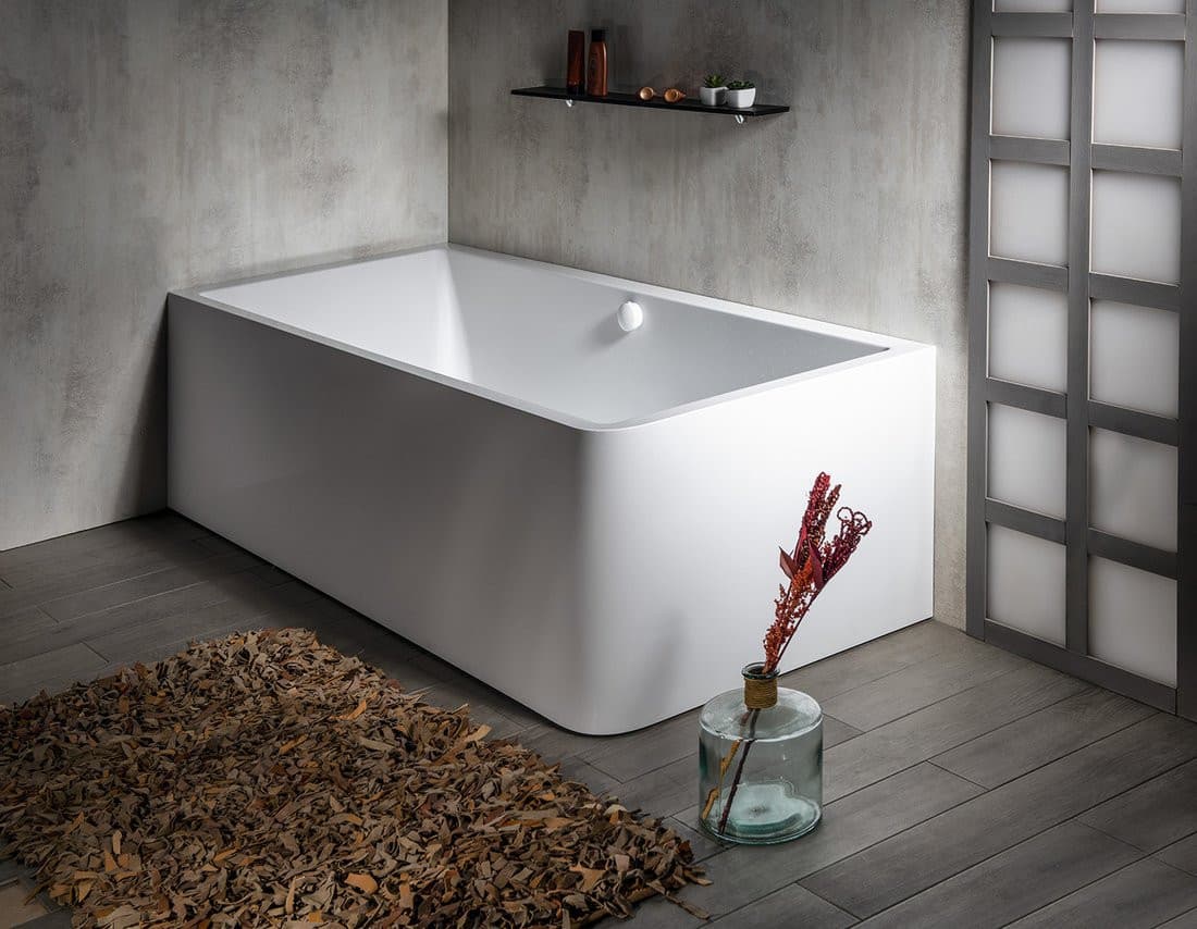 MARLENE CURVE L MONOLITH wanna wolnostojąca przyścienna 195x85x63cm, biały