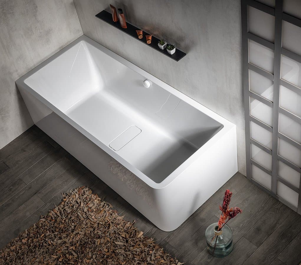 MARLENE CURVE L MONOLITH wanna wolnostojąca przyścienna 195x85x63cm, biały