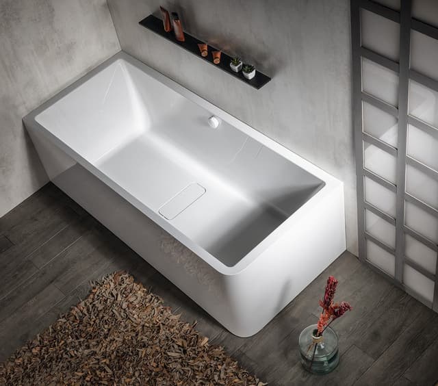 MARLENE CURVE L MONOLITH wanna wolnostojąca przyścienna 185x85x63cm, biały