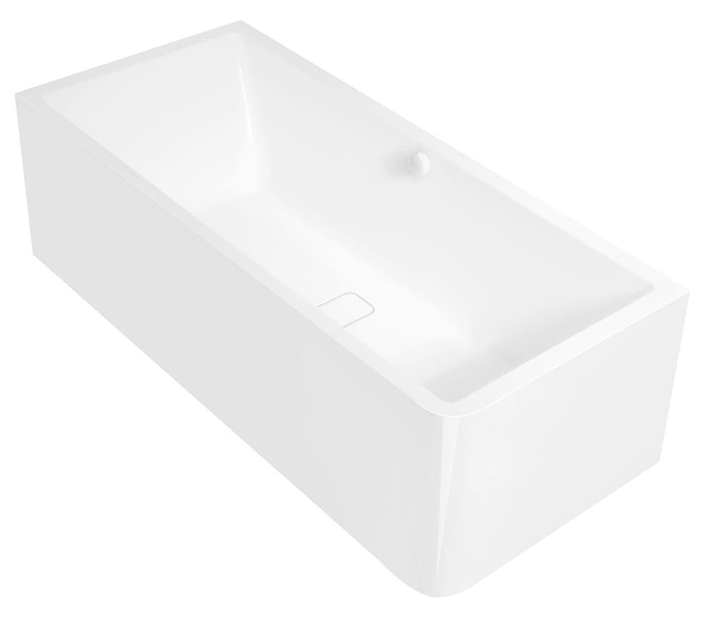 MARLENE CURVE L MONOLITH wanna wolnostojąca przyścienna 175x75x63cm, biała